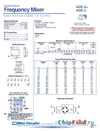 Datasheet ADE-2+ manufacturer Mini-Circuits